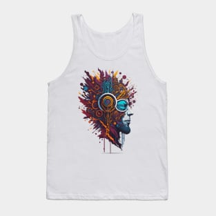 Fusion of man and machine Tank Top